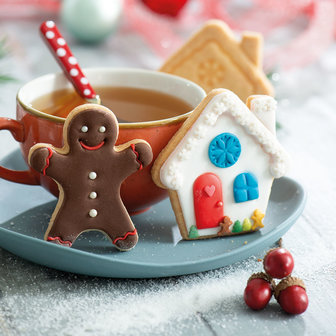 Decora Peperkoek Mannetje &amp; Huis Koekjes Uitsteker Set 