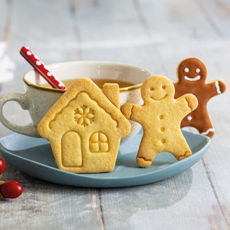 Decora Peperkoek Mannetje &amp; Huis Koekjes Uitsteker Set 