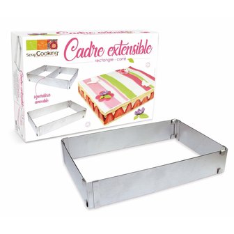 Scrapcooking Verstelbare Bakrand 27-52cm x 18-34cm