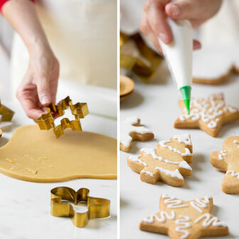 Decora Christmas Golden Cookie Cutter Set/5