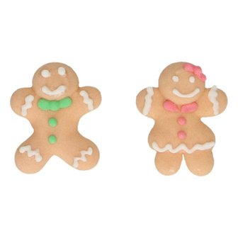 FunCakes Suikerdecoratie Gingerbread Set/12