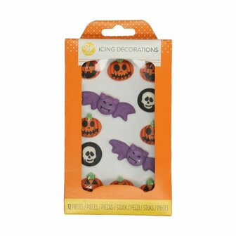 Decora Sugar Decorations Halloween Fantasia Pk/6