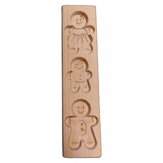 Speculaasplank Gingerbread (Familie) (3x) 8x6cm.