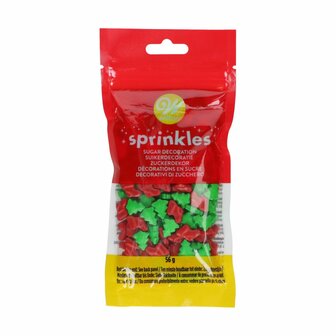 Wilton Holiday Trees &amp; Socks 3D Sprinkle Mix 56 g