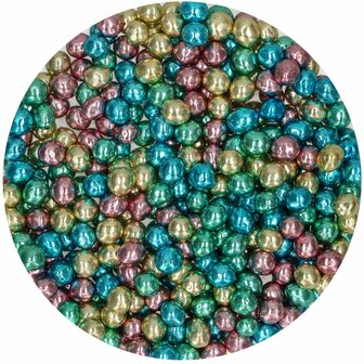 FunCakes Crispy Choco Pearls - Metallic Harlequin 60g 