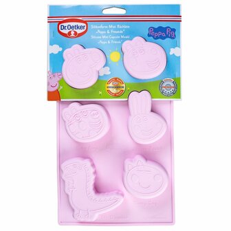 Dr. Oetker Peppa Pig &amp; Friends - Siliconen Mini Bakvorm