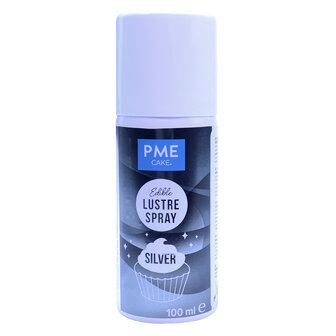 PME Eetbare Zilveren Glans Kleurspray (100ml)