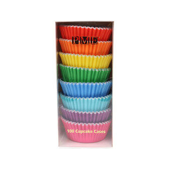 PME Cupcake Vormpjes met Folievoering Regenboog- 100 stuks