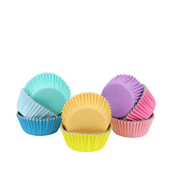 PME Cupcake Vormpjes met Folievoering Pastel - 100 stuks