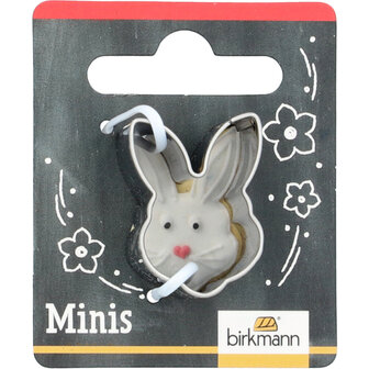 Birkmann Mini Koekjesvorm Konijnenhoofd  2,8cm