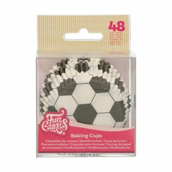 FunCakes Baking Cups Voetbal pk/48