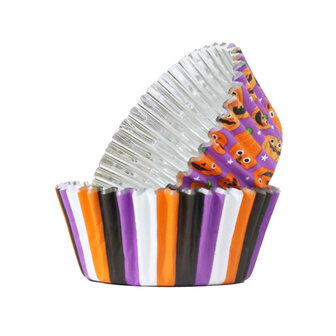 PME Halloween Cupcakevormpjes Pompoenfeest (60 stuks)