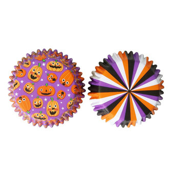 PME Halloween Cupcakevormpjes Pompoenfeest (60 stuks)