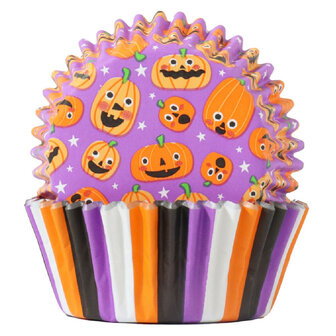 PME Halloween Cupcakevormpjes Pompoenfeest (60 stuks)