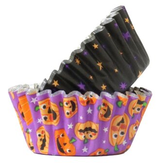 PME Halloween Mini Cupcakevormpjes - Pompoenfeest (60 stuks)