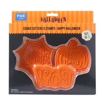 PME Halloween Koekjesuitstekers &amp; Stempels set/3