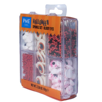 PME 5-in-1 Halloween Strooimix - Bloederige Ogen (105g)