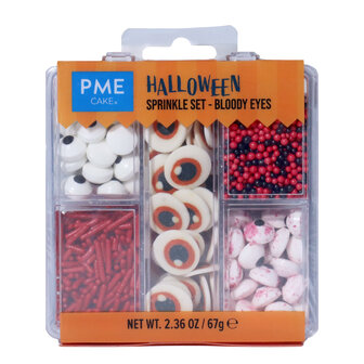 PME 5-in-1 Halloween Strooimix - Bloederige Ogen (105g)