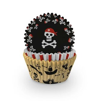 AH Pirate&#039;s Map Cupcake Cases pk/75