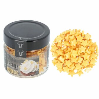 PATISDECOR Geelgouden&nbsp;sterren 50 gr