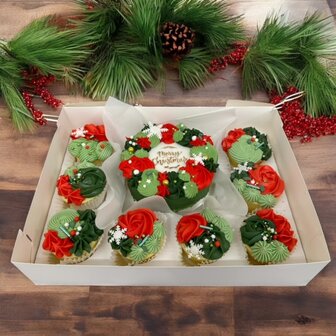 Workshop Kerst Bento Cake &amp; Cupcakes Box