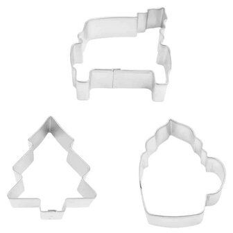 AH Christmas Tree Farm RVS Cookie Cutters Set/3