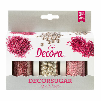 Decora Decor Mix Silver and Pink Set 85g