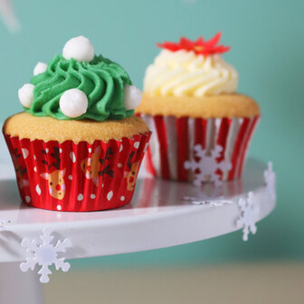 PME Kerst Mini Cupcake Vormpjes - Rudolph (60 stuks)