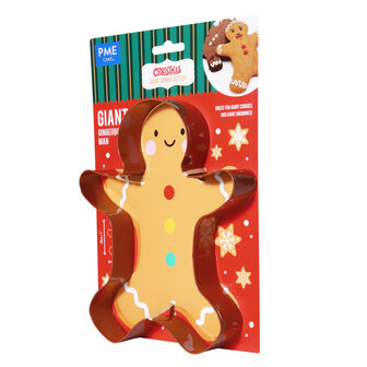 PME Gigantisch Kerst Koekjesuitsteker - Peperkoekman (18cm / 7&quot;)