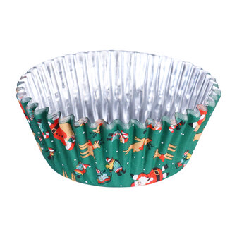 PME Kerst Cupcake Vormpjes - Kerstman Mix (100 stuks)