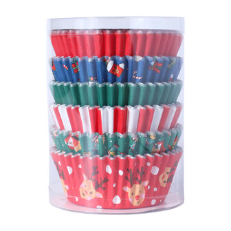 PME Kerst Cupcake Vormpjes - Kerstman Mix (100 stuks)