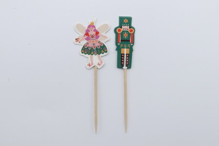 PME Kerst Cupcakevormpjes &amp; Topper Set/24 - Notenkraker