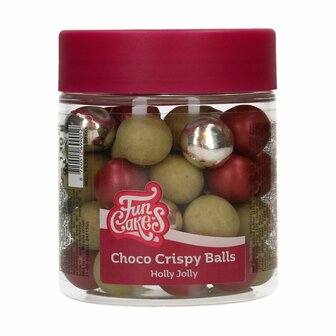 FunCakes Choco Crispy Balls &ndash; Holly Jolly 130g