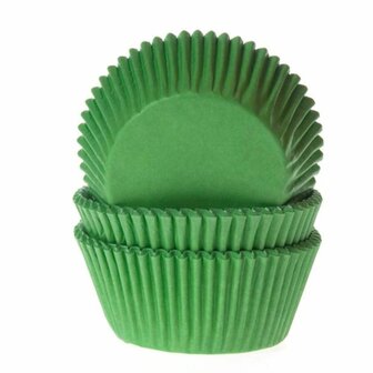 House of Marie Mini Baking Cups Grasgroen pk/60