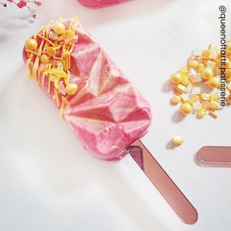 Simply Making Cakesicle Sticks pk/10 - Glanzend Ros&eacute; Goud - 76 mm