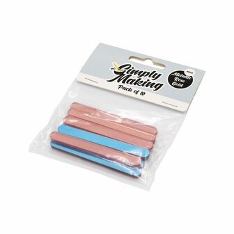 Simply Making Cakesicle Sticks pk/10 - Glanzend Ros&eacute; Goud - 76 mm