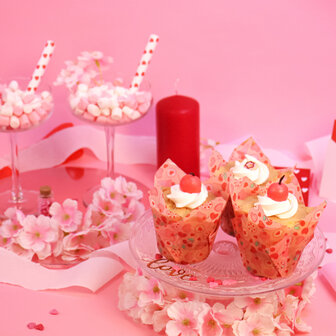 PME Valentijns Muffinvormpjes - Sweet Love 24 st