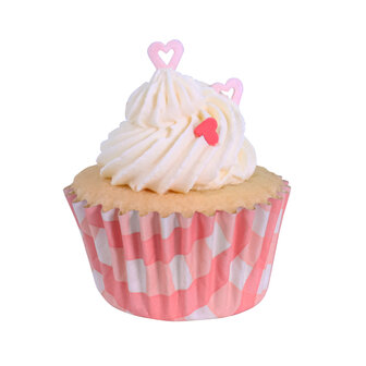 PME Valentijns Mini Cupcake Vormpjes met Folievoering - Love Patterns 60 st