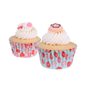 PME Valentijns Mini Cupcake Vormpjes met Folievoering - Pretty Sweet 60 st