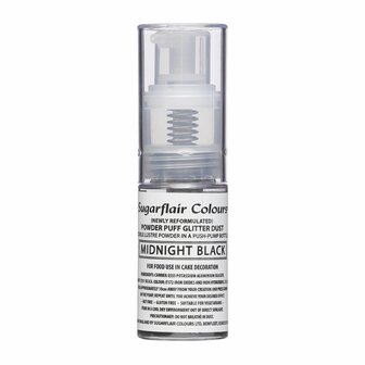 Sugarflair Pump Spray Glitter Dust -Midnight Black-