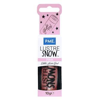 PME Eetbare Glanspoeder Sneeuw - Roze&nbsp;(10g)