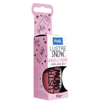 PME Eetbare Glanspoeder Sneeuw - Roze&nbsp;(10g)