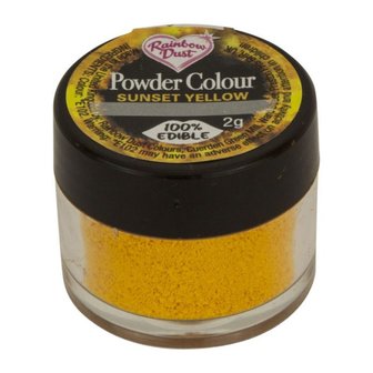 Rainbow Dust Powder Colour Yellow - Sunset Yellow