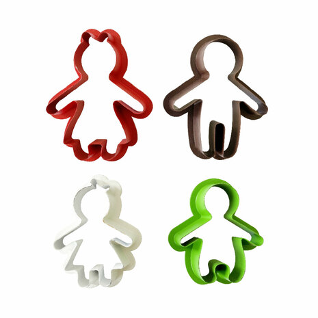 Decora Gingerbread Family Cutter Set/4