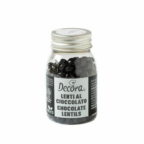 Decora Mini Melkchocolade Pastilles 80g - Zwart