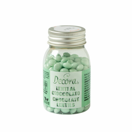 Decora Mini Melkchocolade Pastilles 80g - Aqua Groen