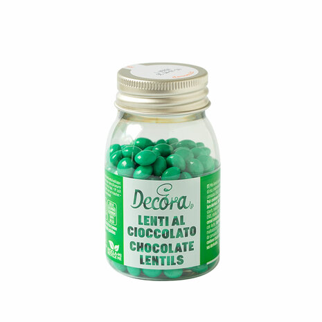 Decora Mini Melkchocolade Pastilles 80g - Groen