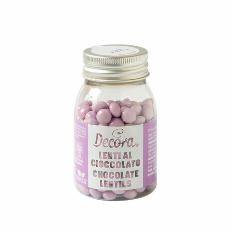 Decora Mini Melkchocolade Pastilles 80g - Lila