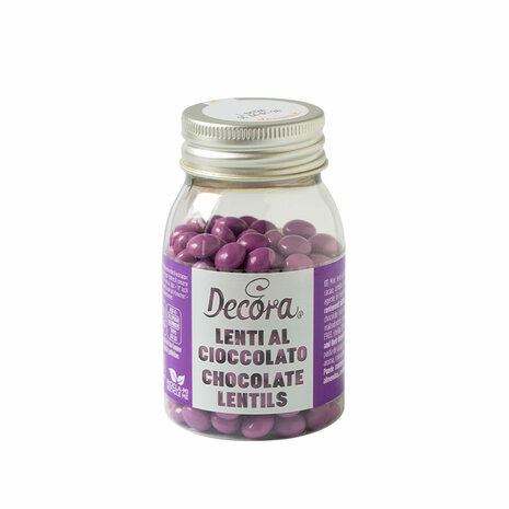 Decora Mini Melkchocolade Pastilles 80g - Violet