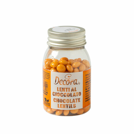 Decora Mini Melkchocolade Pastilles 80g - Oranje